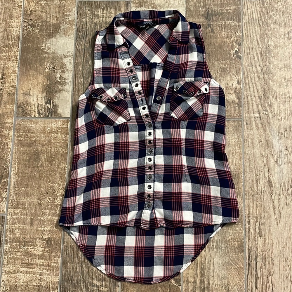Rock & Republic Sleeveless Shirt, XS, VGUC